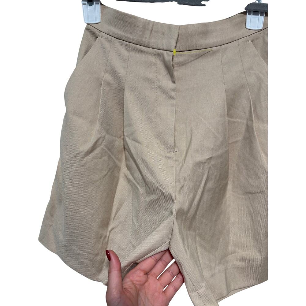 H&M Beige High Waist Shorts Size 0 - Picture 6 of 8
